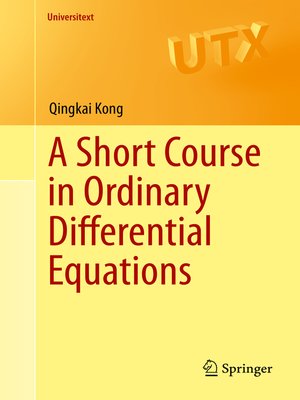cover image of A Short Course in Ordinary Differential Equations